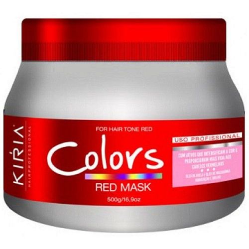 Máscara Matizadora Cabelos Vermelho Colors Kiria Hair 500g