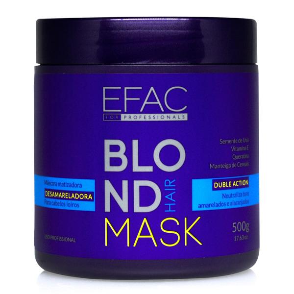 Máscara Matizadora EFAC Blond Hair - 500g - Efac Cosméticos