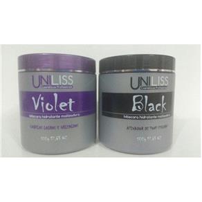 Mascara Matizadora Hidratante Violet e Black Uniliss - 500g