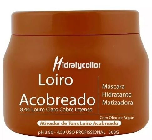 Mascara Matizadora Loiro Acobreado Mairibel Hidratycollor 500g