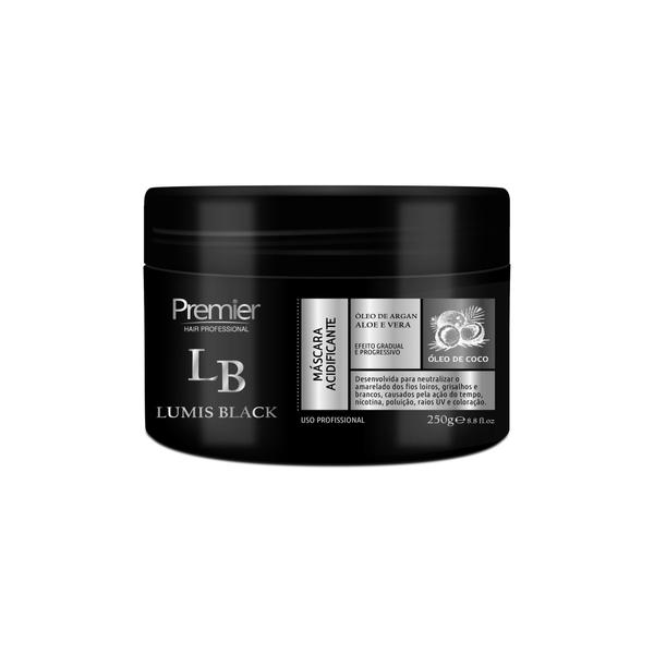 Máscara Matizadora Lumis Black Platinum 250g Premier Hair Professional
