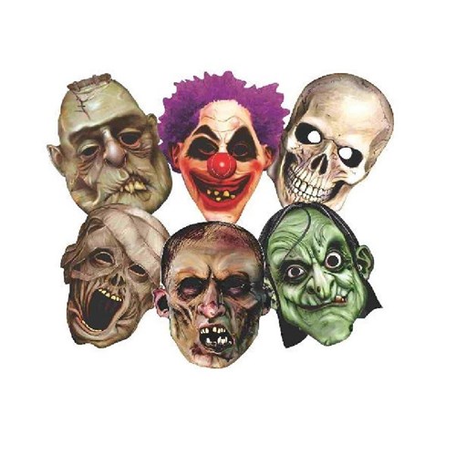 Máscara Monstro - Halloween - Modelos Sortidos - Pacote 06 Unidades