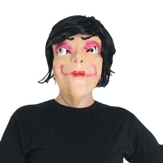 Máscara Mulher Maquiada Latex - Halloween