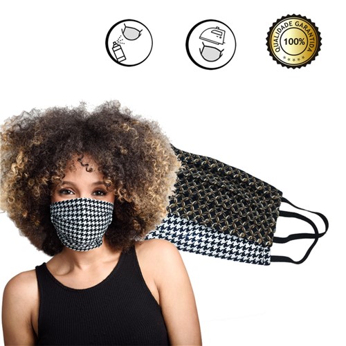 Máscara na Fabrica Proteção em Tecido 100% Algodão Estampa Luxo