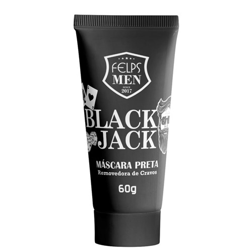 Máscara Negra Removedora de Cravos Black Jack Felps Men 60g