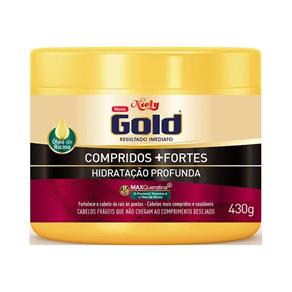 Máscara Niely Gold Hidratação Profunda Compridos + Fortes 430g