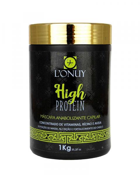 Máscara Nutrição High Protein Anabolizante Capilar 1kg Lonuy - Lonuy Kosmetic