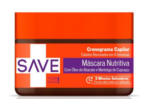 Máscara Nutritiva de Cronograma Capilar SAVE Your Hair 300g (04.189) - Yenzah