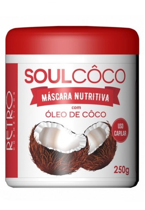 Máscara Nutritiva Soul Coco Retrô Cosméticos 250g