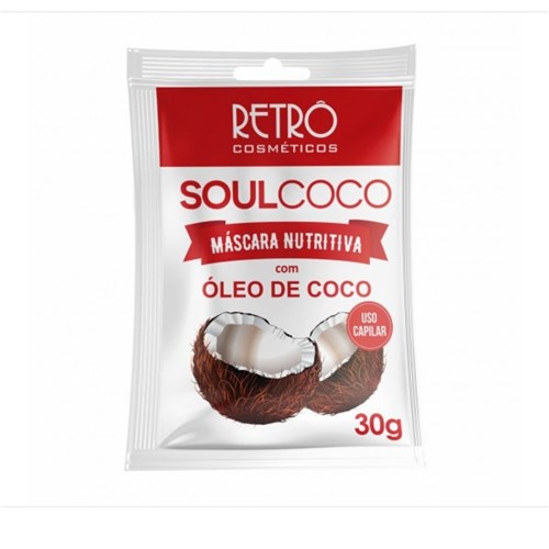 Mascara Nutritivo Retrô Cosméticos Soul Coco 30g