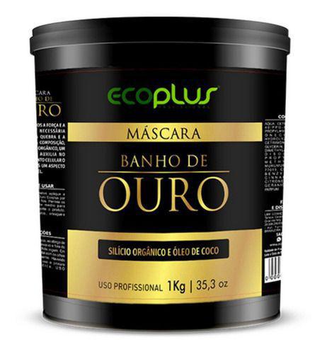 Máscara Óleo de Coco Banho de Ouro Ecoplus 1kg