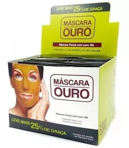 Máscara Ouro Face Beautiful Box com 50 Unid 8ml