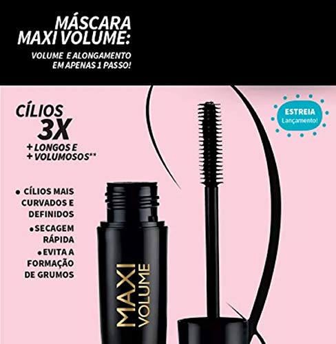 Máscara para Cílios Aviva Maxi Volume - 4 Ml