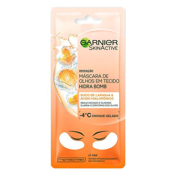 Máscara para Olhos em Tecido Garnier Skin Hidra Bomb Orange