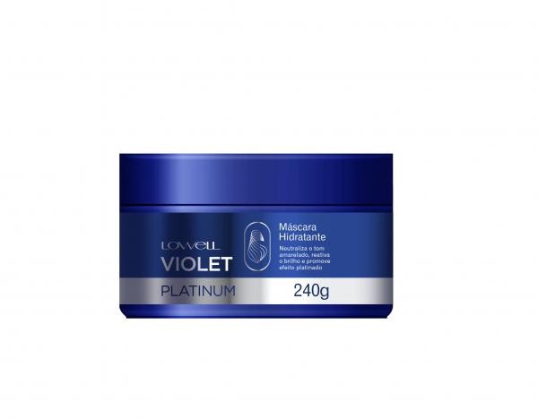 Mascara para Tratamento Lowell Violet Platinum Brilho Maciez - 240g