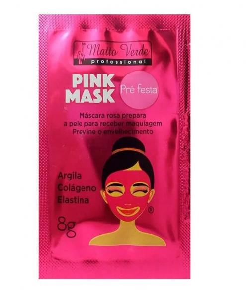 Máscara Pink Mask Pré Festa com 50 Sachês- MATTO VERDE