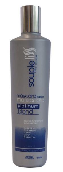 Máscara Platinum Blond Matizadora Souple Liss Efeito Platinado 300ml