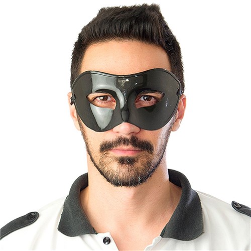 Máscara Preta Don Juan - para Festa