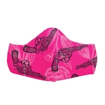 Mascara Proteção Em Tecido Lavável Unissex Guns Pink Use Thuco