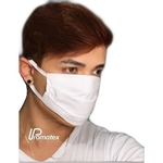 Máscara Proteção Rosto Higiênica Tecido 10 Unidades - Reutilizável Branca