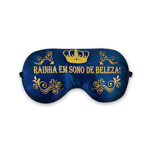 Máscara | Rainha Cetim (Camomila, Azul Marinho)