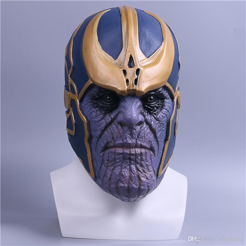 Máscara Realista de Thanos para Festas a Fantasia, Carnaval e Halloween