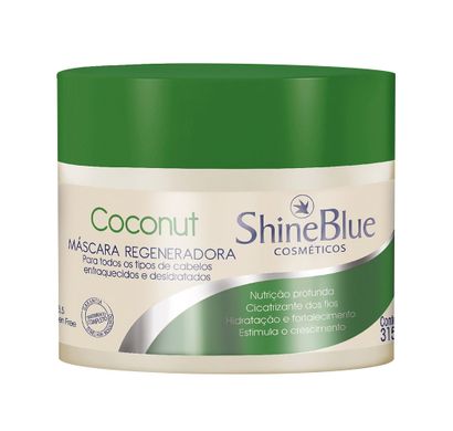 Máscara Regeneradora Coconut 315g - Shine Blue