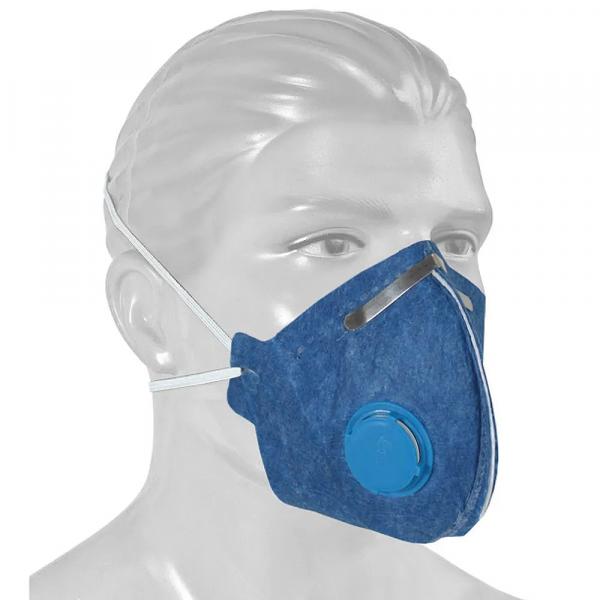 Máscara Respiratória Descartável Pff2 com Válvula - Proteplus