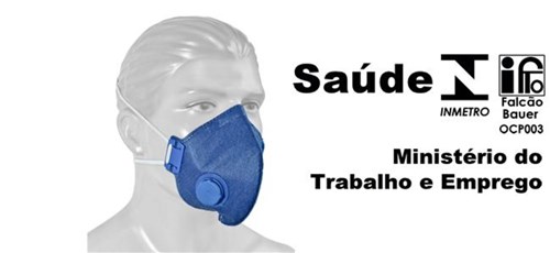 Máscara Respiratória Descartável Pff1 Proteplus C/ Válvula