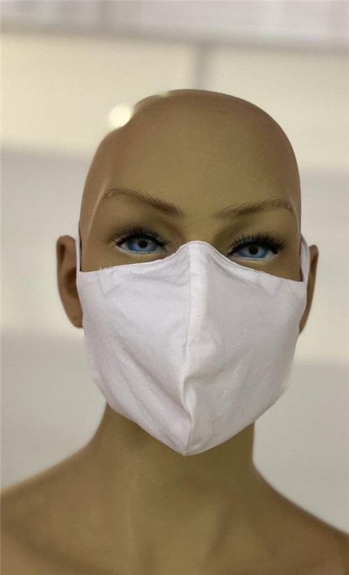 Máscara Reutilizável 100% Algodão (1 Unidade) - 162204 (Branco)