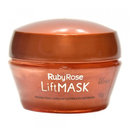 Máscara Revitalizante Lift Mask Ice Bronze Ruby Rose HB-403 Controle de Oleosidade