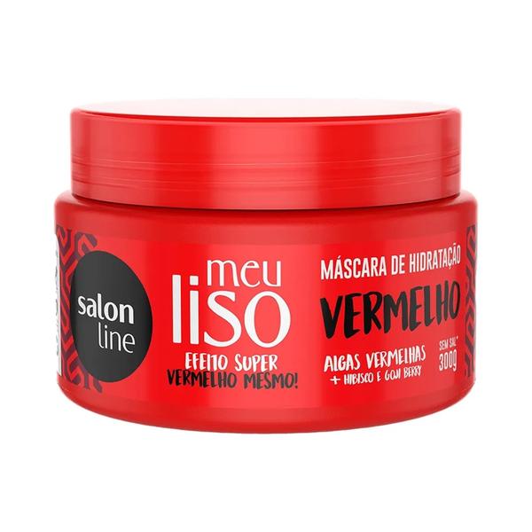 Mascara Salon Line 300gr Meu Liso Vermelho - Salon Line Professional