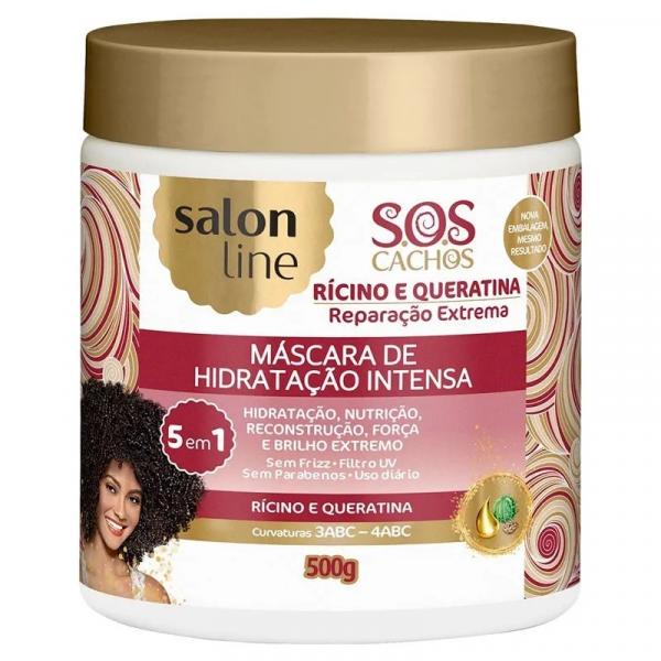 Mascara Salon Line 500gr Sos Ricino e Queratina - Salon Line Professional