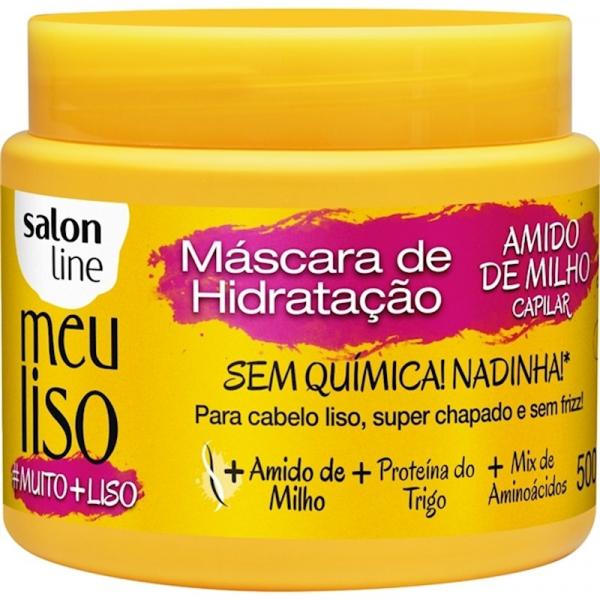 Máscara Salon Line Meu Liso Muito + Liso Amido de Milho 500G