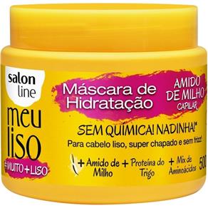 Máscara Salon Line Meu Liso #Muito + Liso Amido de Milho - 500g