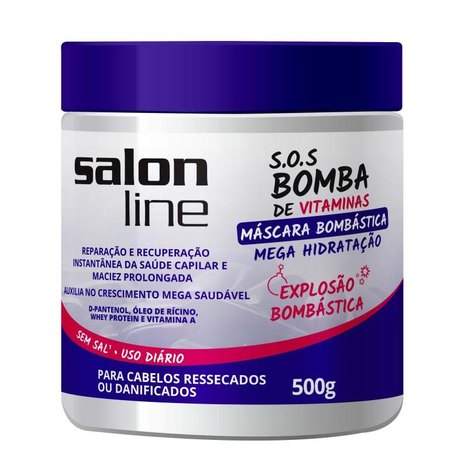 Máscara Salon Line S.O.S. Bomba de Vitaminas Bombástica - 500G