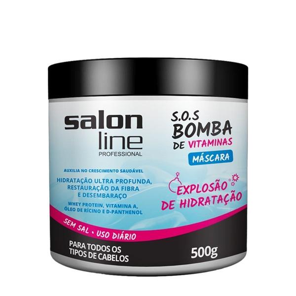 Máscara Salon Line S.O.S Bomba Vitaminas Hidratação Intensa 500g