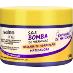 Máscara Salon Line SOS Bomba Matizadora Cabelos Normais a Secos - 300g