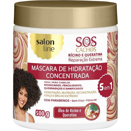 Máscara Salon Line Sos Cachos Rícino e Queratina - 500g
