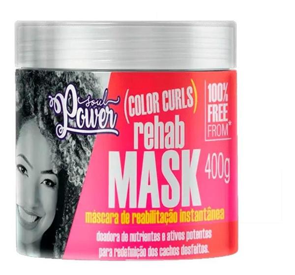 Mascara Soul Power Color Curls Rehab Mask Reabilitação