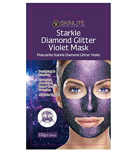 Máscara Starkle de Diamante com Glitter Violeta, Skinlite