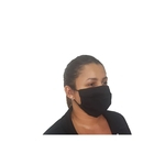Mascara Tecido Rosto Dupla Proteção Lavável Não Descartavel 10 Unidades Preta