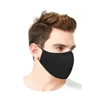Mascara Tecido Rosto Proteção Lavável Não Descartavel 5 Unidades Preta