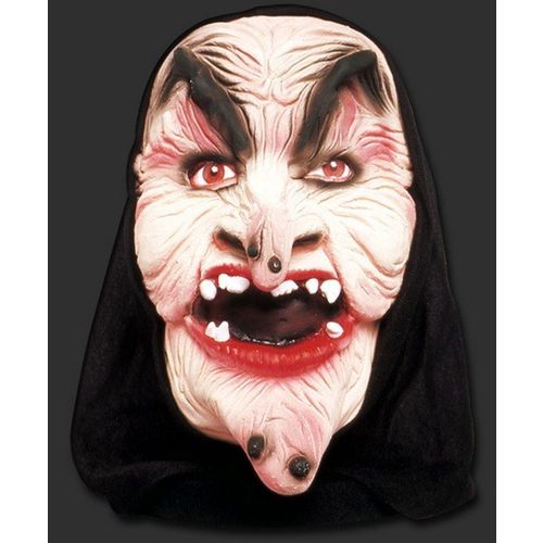 Máscara Terror Bruxa Capuz Halloween Carnaval Fantasia Geek