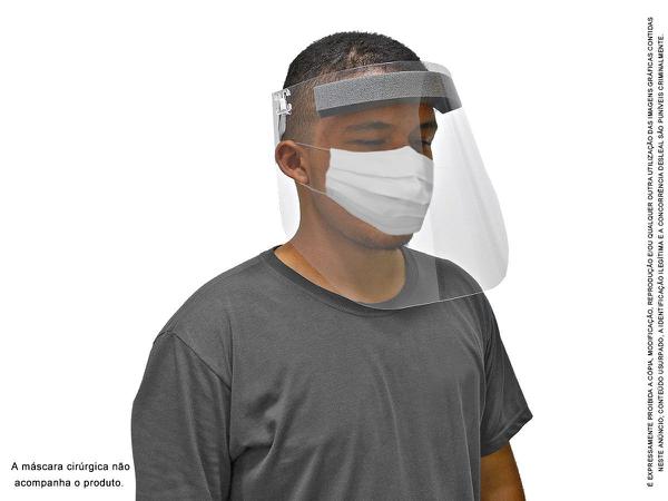 Máscara Transparente Viseira Protetor Facial Face Shield - Idral