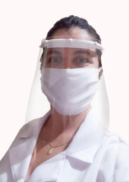 Máscara Transparente Viseira Protetor Facial Face Shield - Integra+