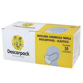 Mascara Tripla Descarpack com Elástico (50 Unidades)
