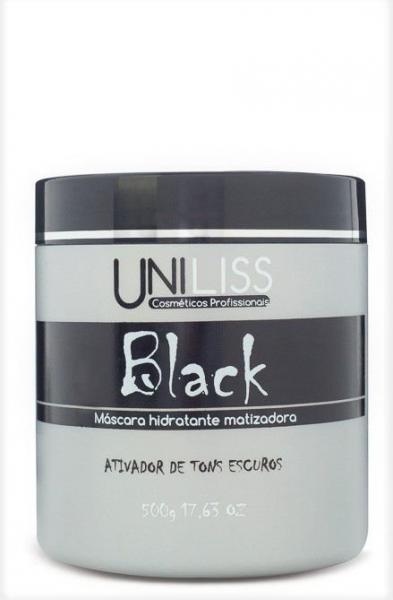 Mascara Uniliss Hidratante Black Ativadora de Tons Escuros 500 Gr - Uniliss Cosméticos - Profissionais