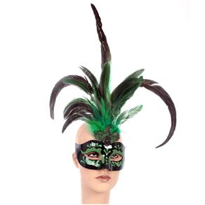 Máscara Veneziana Caribe - Verde - VERDE