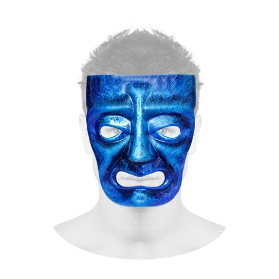 Máscara Veneziana Dueto Drama - Azul